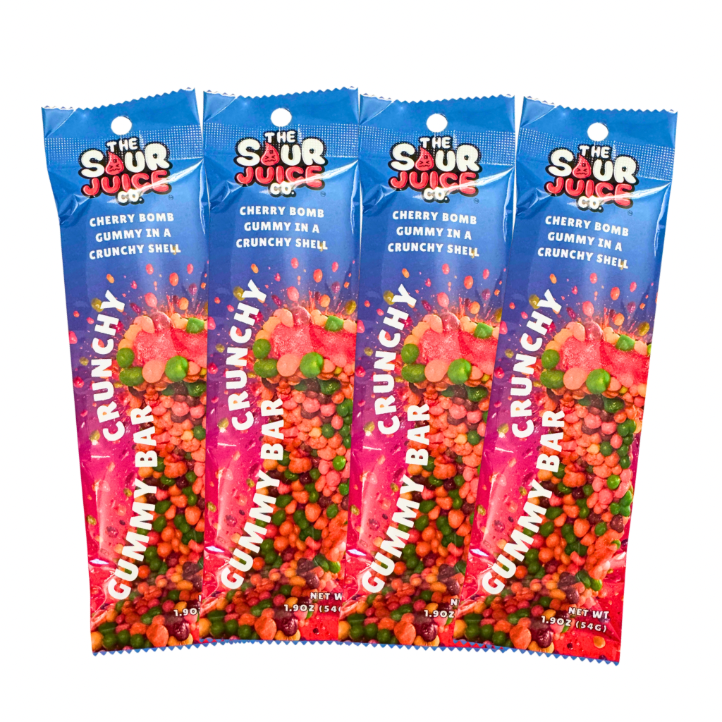 XL Cherry Bomb Sour Gummy Crunch Rope (4-Pack)